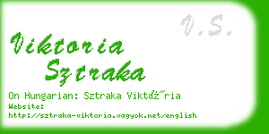 viktoria sztraka business card